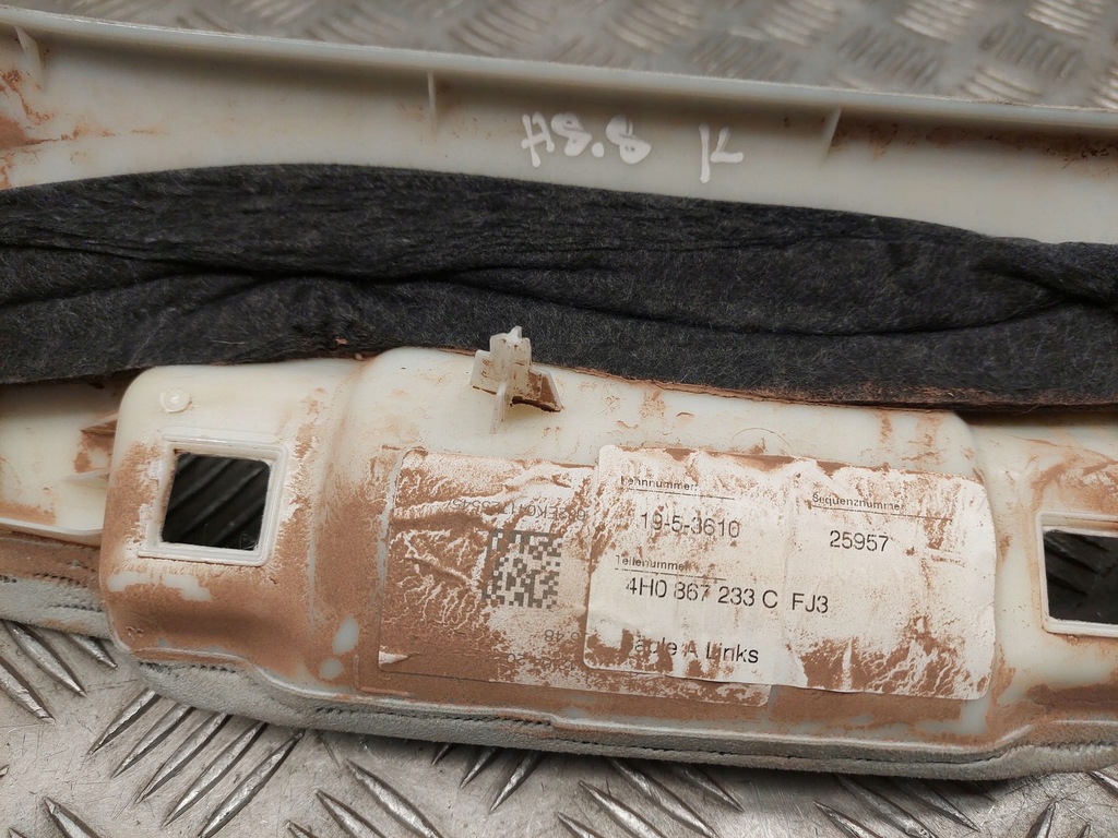 фото №5, Audi a8 s8 d4 4h 2015 перед сторона левая защита стойка стекло передней / a