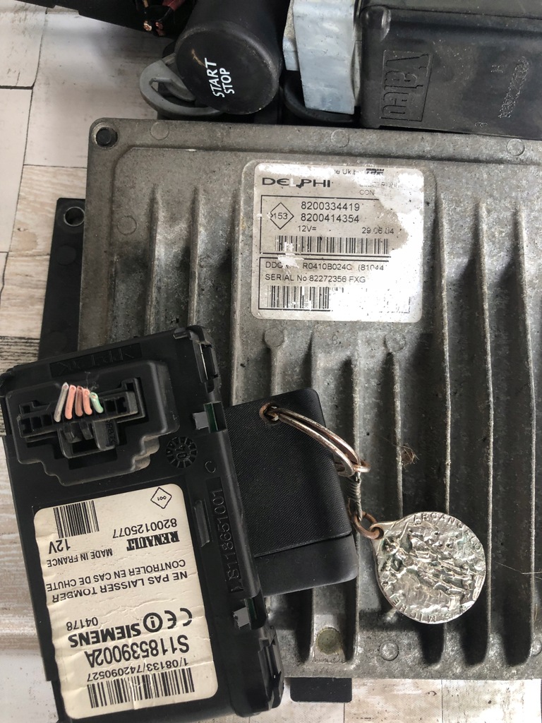 фото №3, Блок управления набор запуск renault scenic ii 1.5dci 8200334419