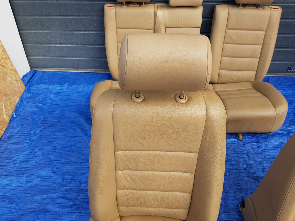 фото №7, Vw volkswagen touareg 7l сиденья заднее сиденье комплект кожа