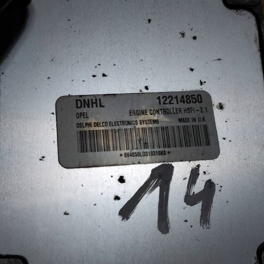 Бортовий комп'ютер блок керування двигуна opel 12214850 Зі Шроту