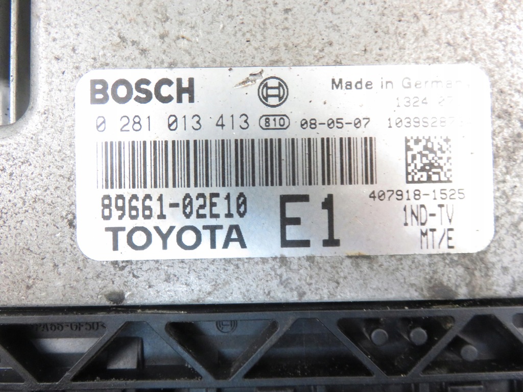 фото №5, Блок управления toyota auris e15 1.4 d-4d 0281013413
