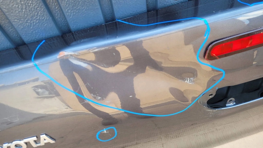 фото №6, Toyota hilux 15- кришка багажника задня задня борт fv