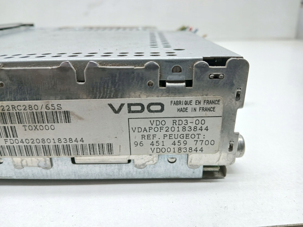 фото №4, Peugeot 307 2002 панель / радиопроигрыватель cd/dvd/gps