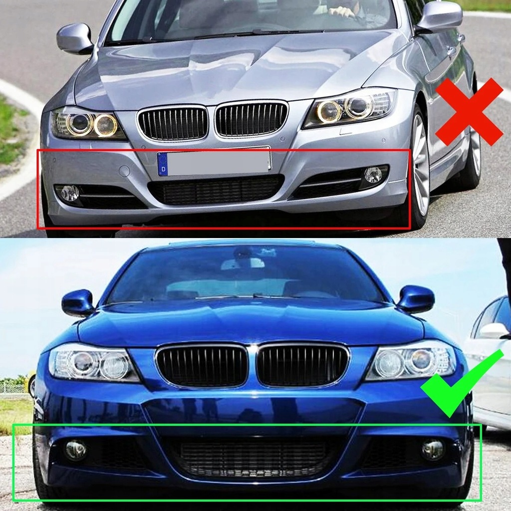 фото №9, Накладка бампера m набор сплиттер чёрный блеск bmw e90 e91 2009-2012 mp