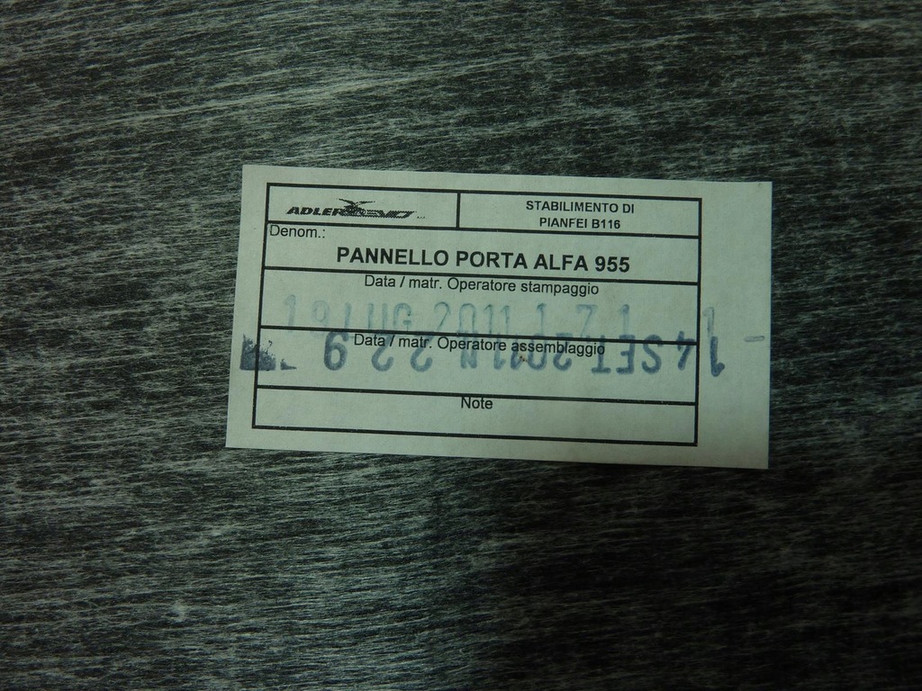 фото №8, Обшивка оббивка двері alfa romeo mito 08- правий