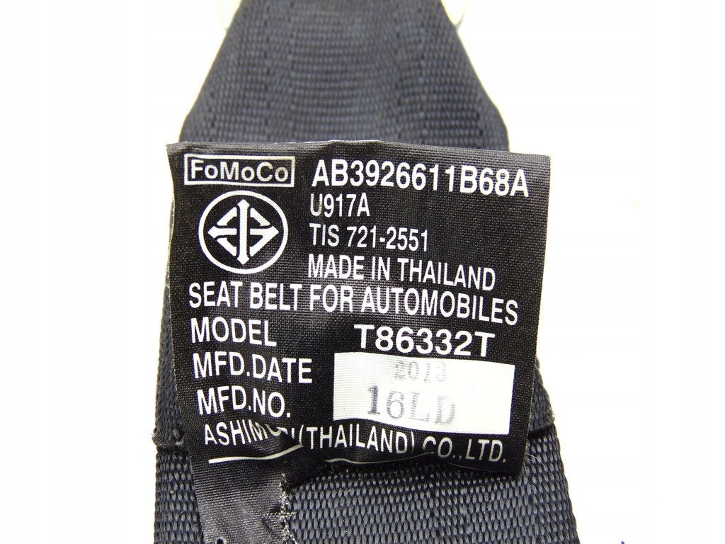 фото №3, Pas безпеки задня правий лівий ford ranger v