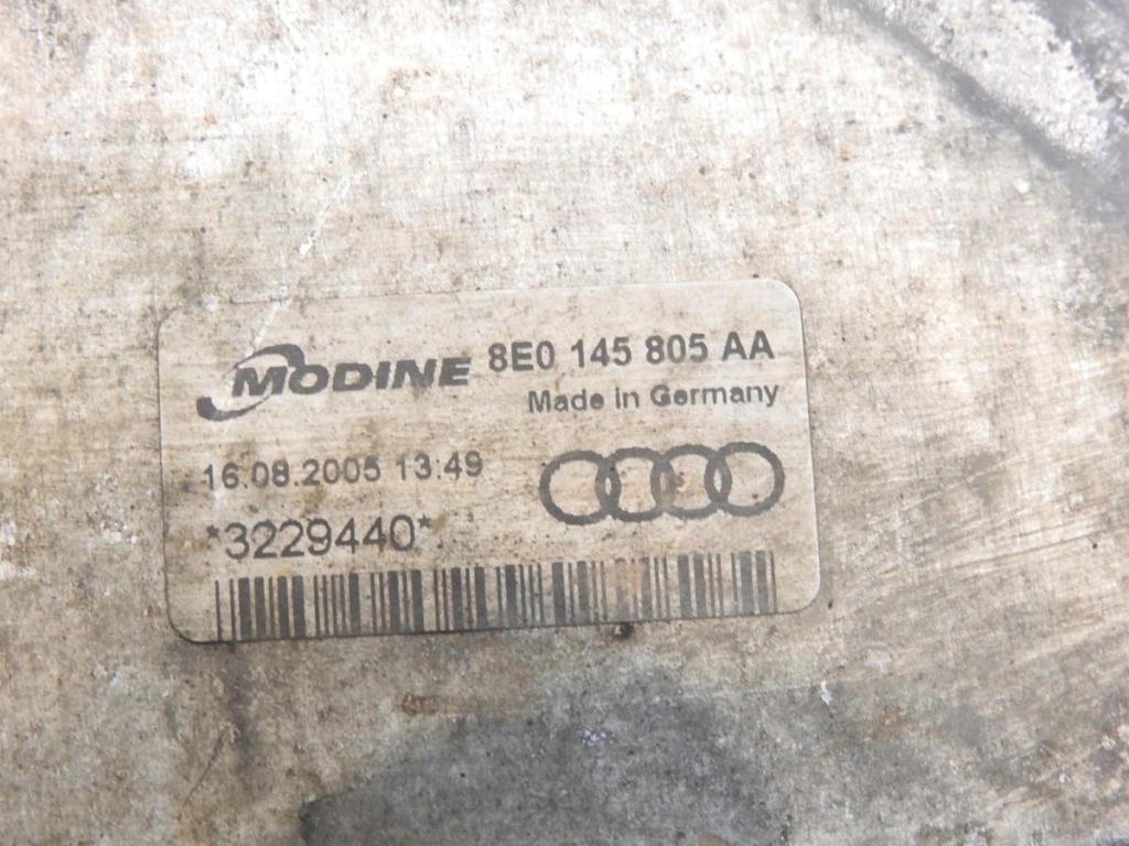 Радіатор інтеркулер ліва audi a4 b7 2.0 tfsi 8e0145805aa 3229440 Недорого