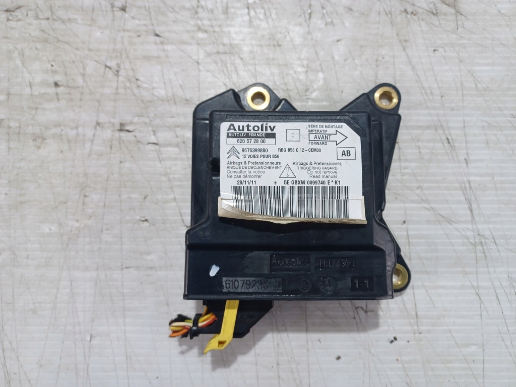 фото №1, Citroen c4 grand picasso модуль датчик подушки безопасности подушка безопасности 9676399880