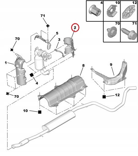 фото №9, Захист теплова вихлоп 1,4hdi 207 c2 c3 1723r0