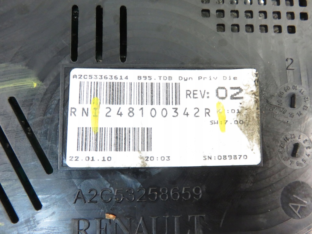 фото №7, Лічильник renault megane iii 1.5 dci 248100342r