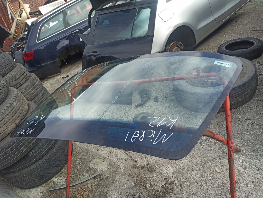 фото №6, Nissan micra i k12 стекло лобовое перед передняя