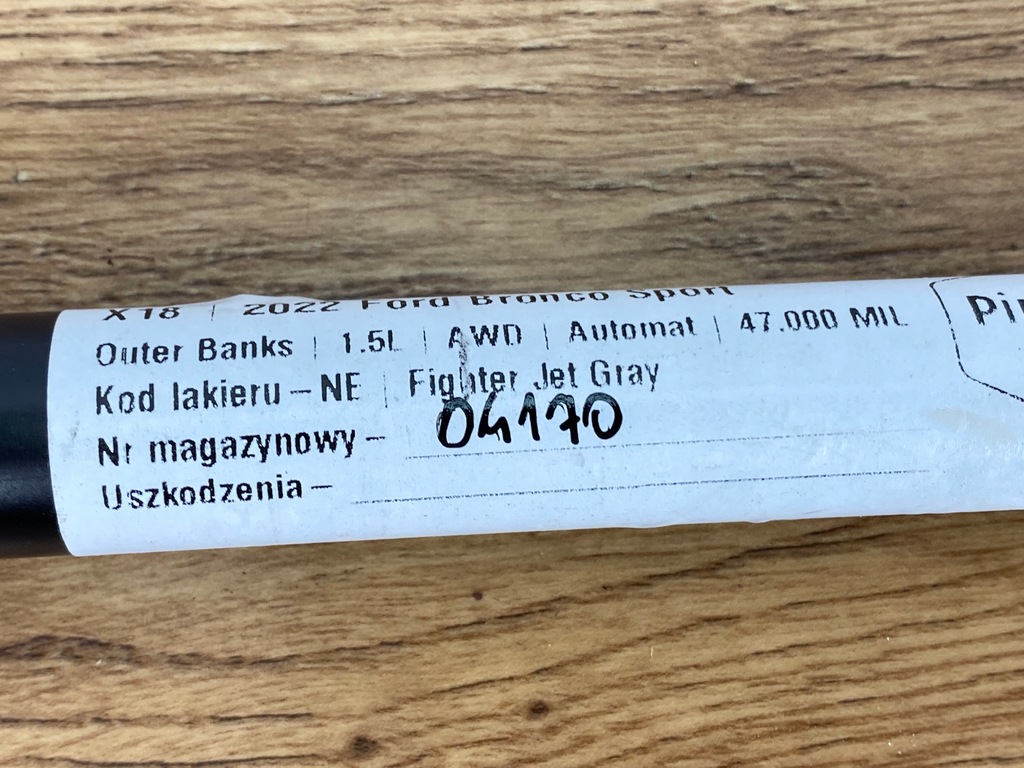 фото №5, Привод левый крышки амортизатор ford bronco sport 2020+ escape kuga usa