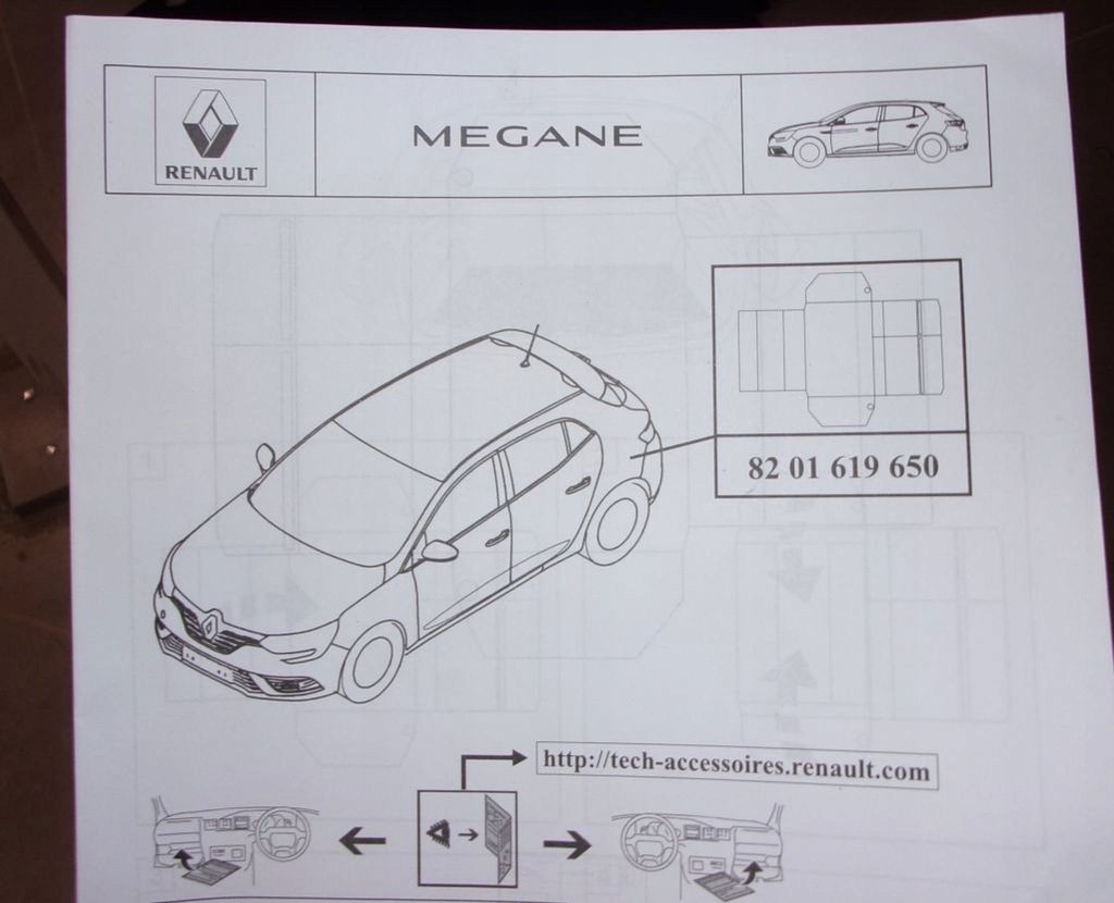 фото №2, Мат багажника r megane iv hb