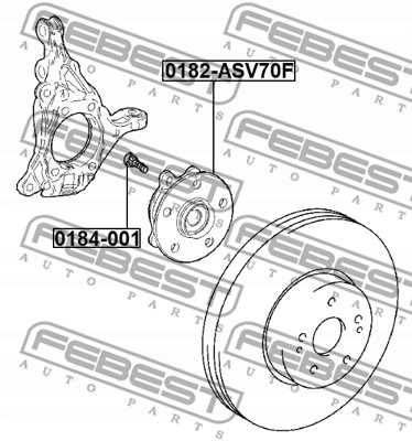 фото №2, Ступица подшипник колеса перед do lexus es