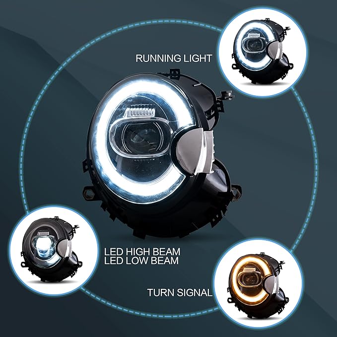 фото №2, Vland фары mini cooper r56 r57 r58 r59 2007-2013 ż893