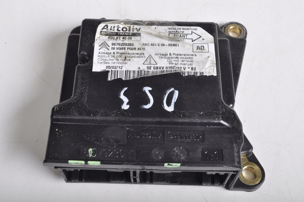 фото №1, Citroen ds3 датчик подушки безпеки подушка безпеки 9676209280