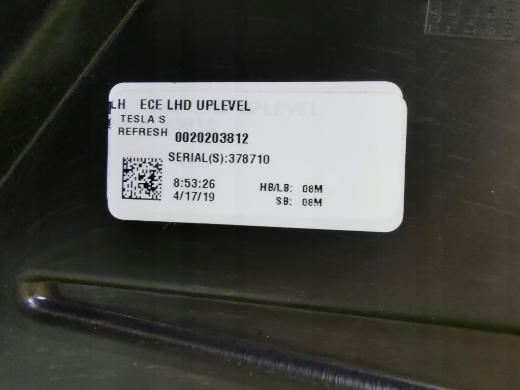 Tesla s рестайлинг  фонари перед full led комплект с Разборки