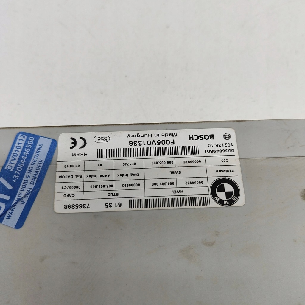 фото №7, Bmw 5 f10 f11 2010 блок управления / модуль электрический крышки задний / багажника