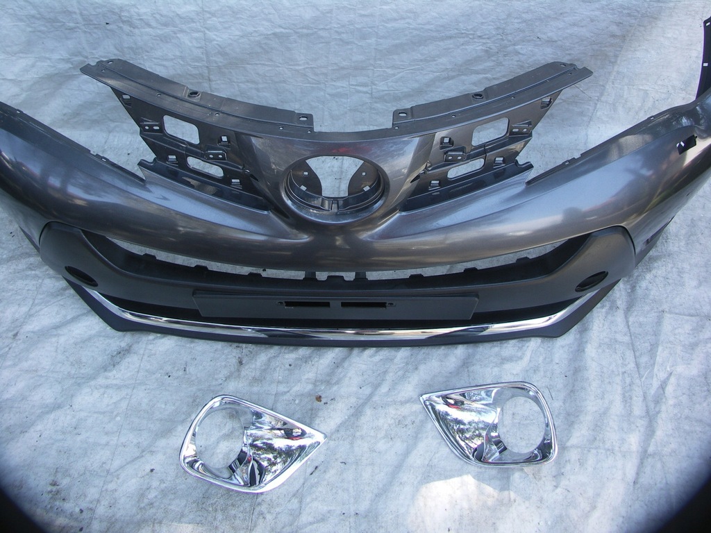 фото №9, Toyota rav4 12-15 бампер передний хром kielce