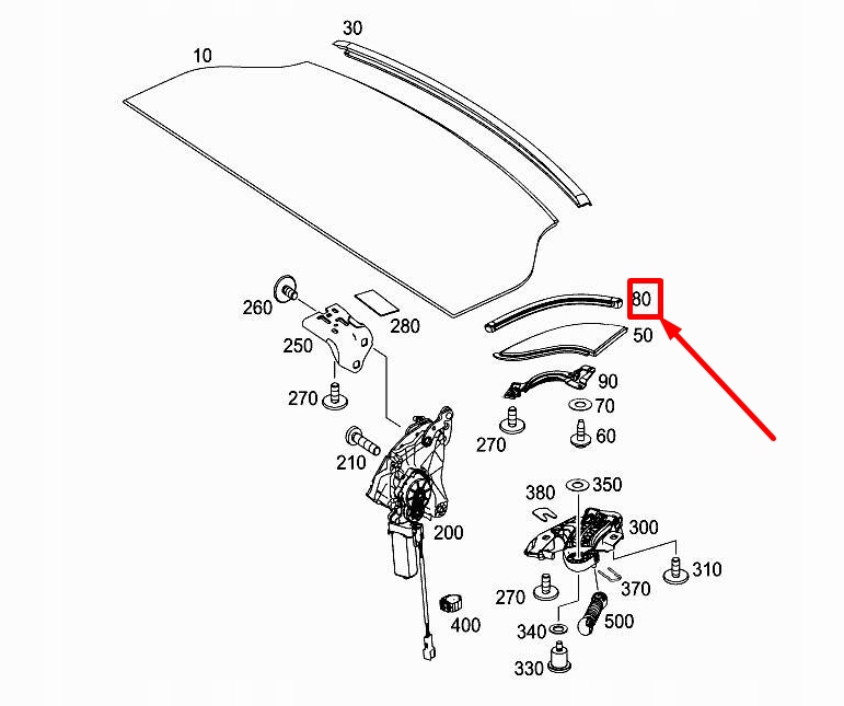 фото №10, Mercedes-benz slk r172 прокладка дах складного lewego a1727901598