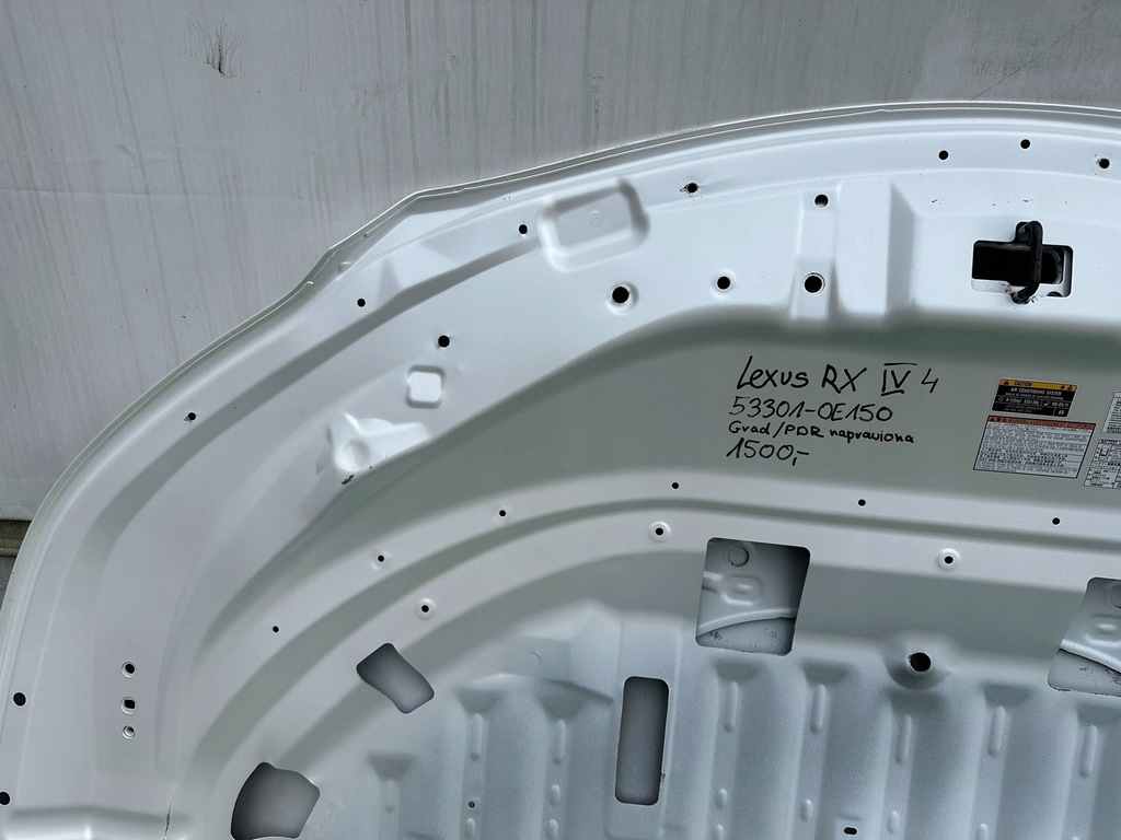 фото №9, Lexus rx iv 4 450h 533301-oe-150 капот кришка двигуна pdr org.