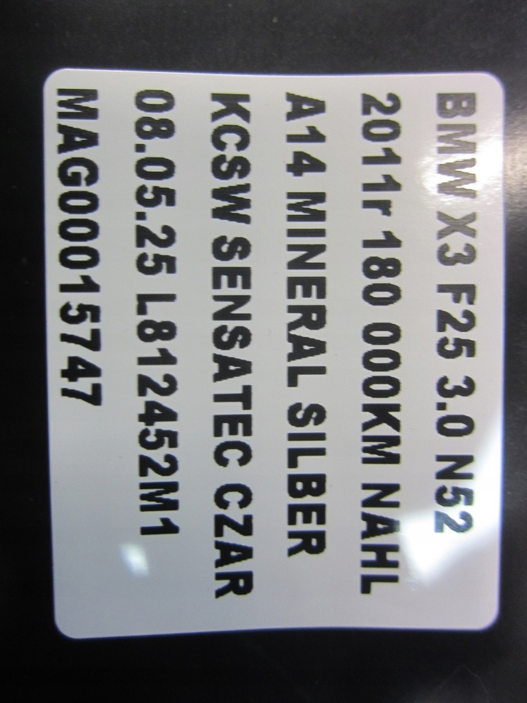 фото №9, Bmw x3 f25 f26 x4 подушка колінна ліва подушка безпеки 9214573 72129214573 usa cz