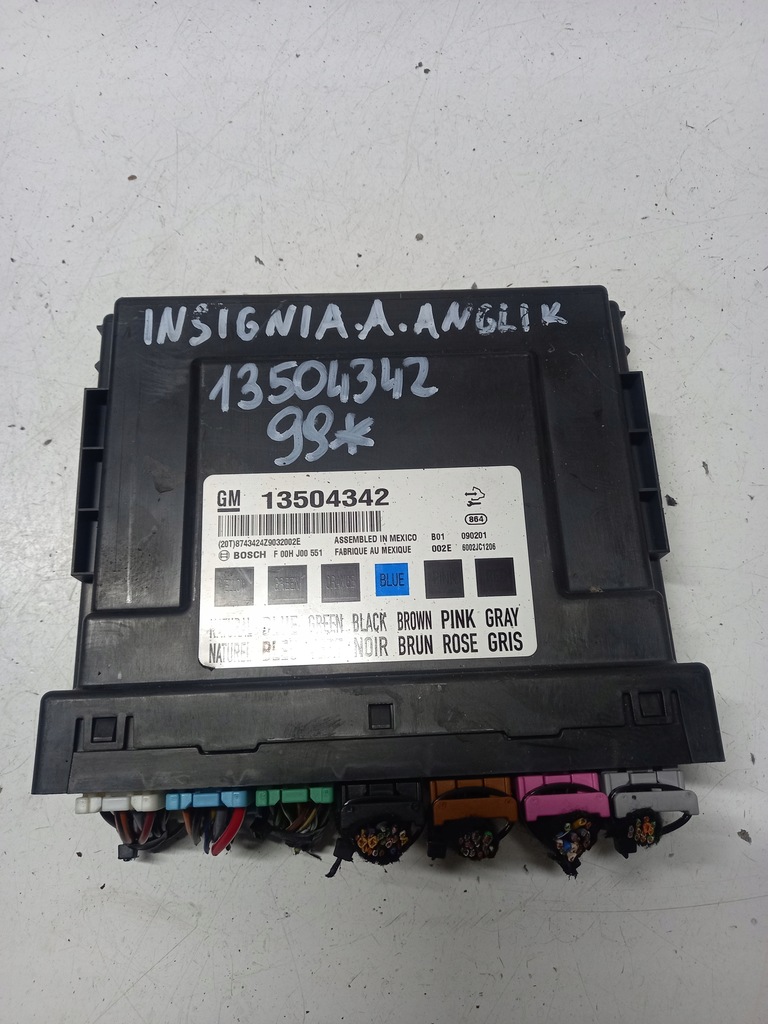 фото №1, Модуль комфорту opel insignia a anglik 13504342