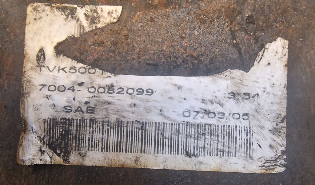 фото №3, Мост дифференциал редуктор задняя range rover sport 2,7d 3.54