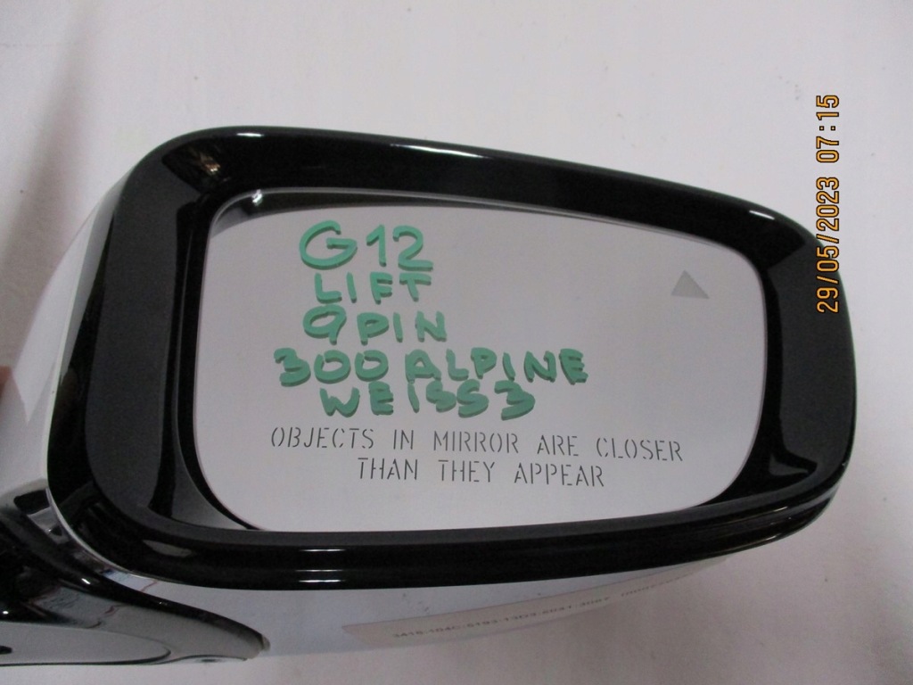 фото №10, Дзеркало bmw 7 g11 g12 lift камера 9pin праве