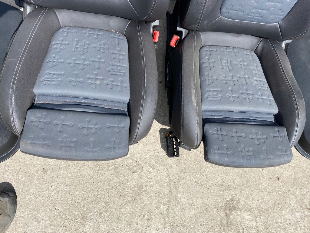 фото №10, Opel meriva b сидіння сидіння перед задня напівшкіра заднє сидіння обшивки