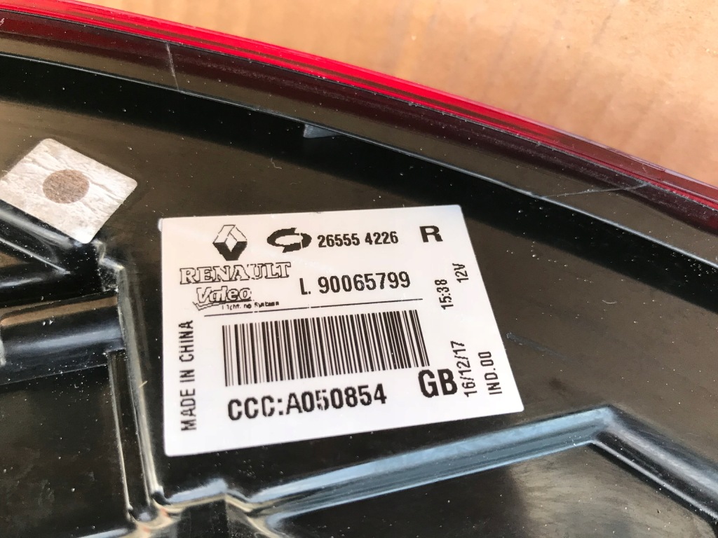 фото №4, Renault koleos ii 16+ лампа задняя левая led europa!