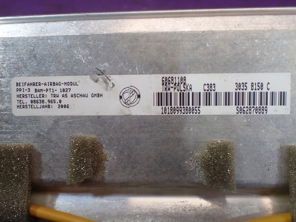 фото №4, Alfa romeo 159 подушка безопасности подушка пассажира 60681108