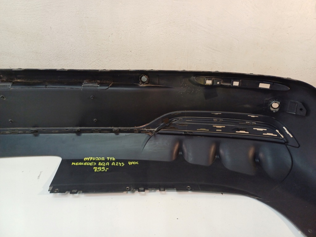 фото №11, Накладка диффузор бампера задняя mercedes-benz eqa h243 lift 23- 4pdc