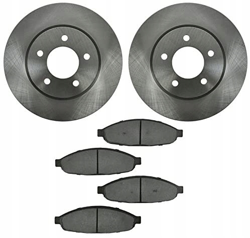 фото №1, Тормозные диски + тормозные колодки перед chrysler pacifica 3,5 03-07