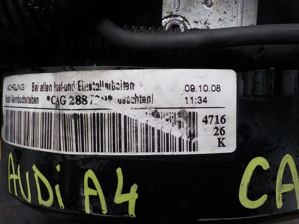 фото №13, Audi a4 b8 09r 2.0 tdi 143km двигатель cag kompletny film