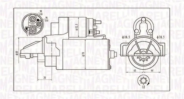 Стартер 063721421010 magneti marelli citroen Цена