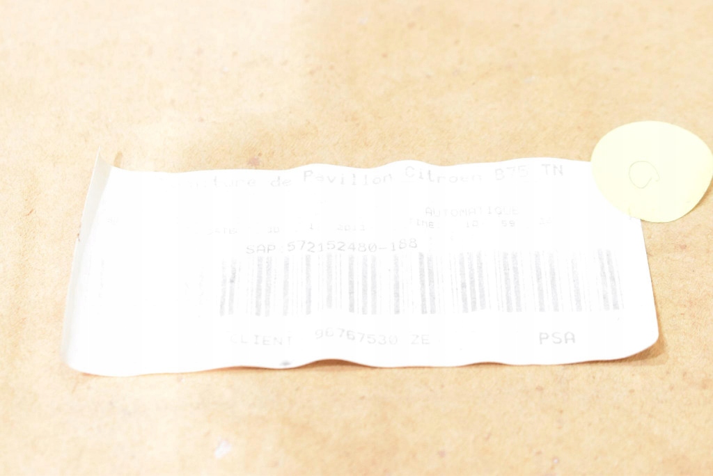 фото №16, Стеля czarna стійки ручки захист 96767530ze citroen ds4 10-16