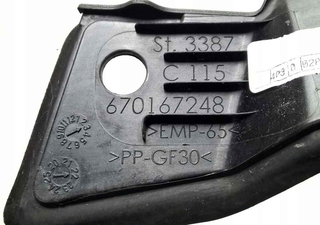 Maserati grecale m182 молдинг стійка скло лобове перед ліва оригінальний номер 670167248 Доставка