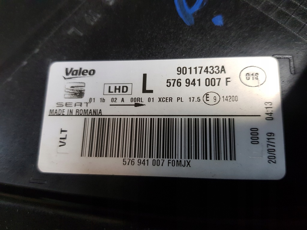 фото №3, Лампа ліва лівий перед передня seat ateca full led