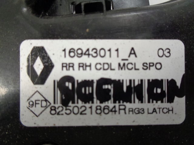 фото №10, Renault scenic iv замок ручка дверь правый задний