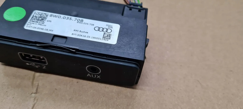 фото №12, Q5 80a роз'єм зарядний пристрій usb port кабель 8w0035708 a5 8w a4 b9 s4