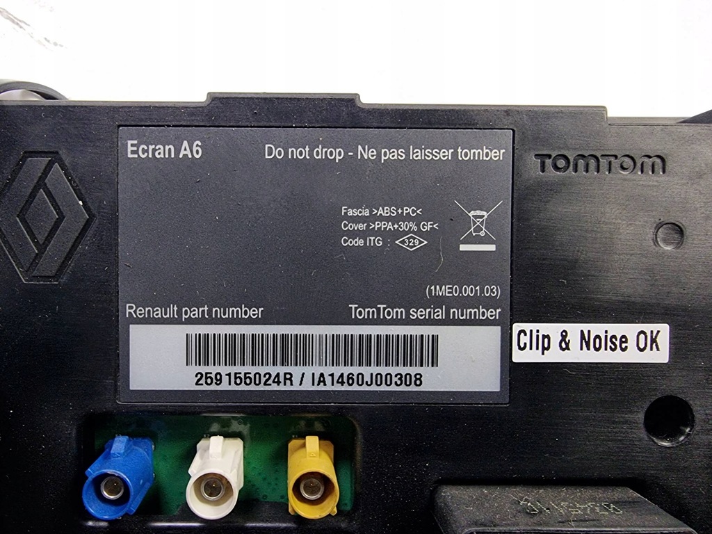 фото №3, Дисплей панель 259155024r renault clio iii