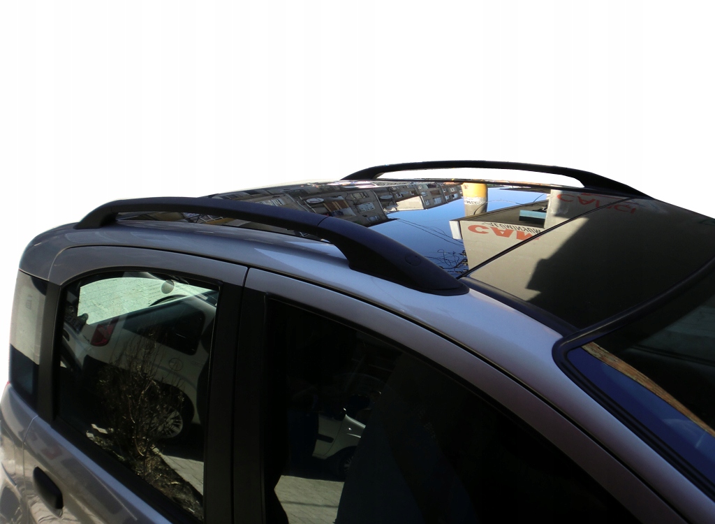 фото №1, Fiat panda 2003-2012 рейлінги дахові багажники чорні