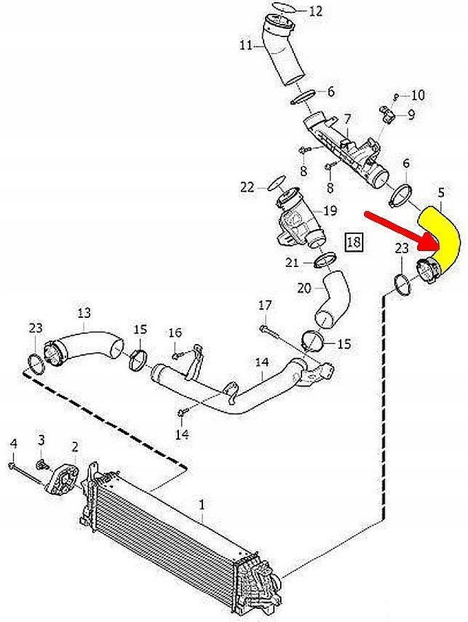 фото №5, Volvo s60 s90 v60 2,0 труба waz turbo интеркулер