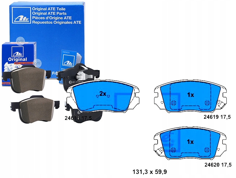 фото №1, Тормозные колодки тормозные hyundai grandeur sonata v 2.0-3.3