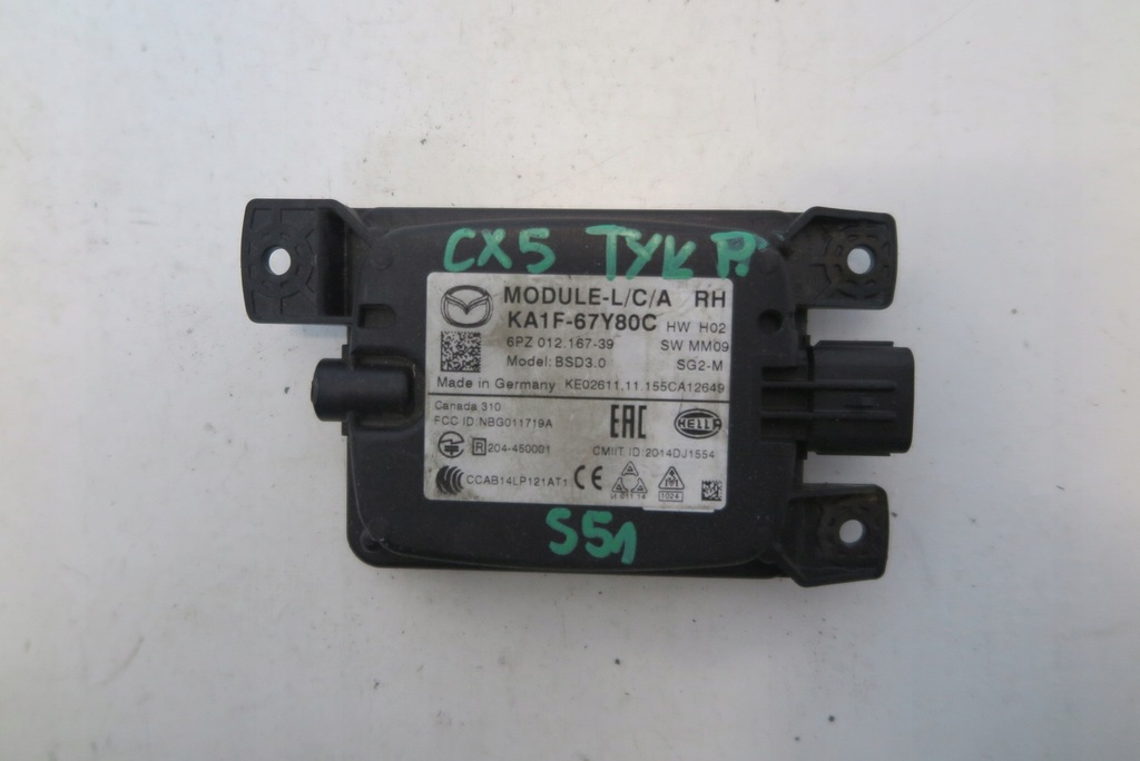 фото №1, Радар асистент мертвого pola правий задня mazda cx-5 ka1f-67y80c