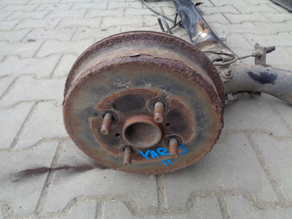 фото №5, Toyota yaris ii oś балка задня na гальмівні барабани