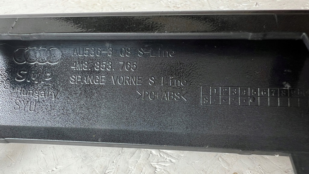 фото №11, Audi q8 4m8 sq8 s-line молдинг бампера перед czarna