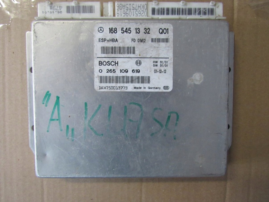 Купити Mercedes w168 модуль блок керування esp a1685451332