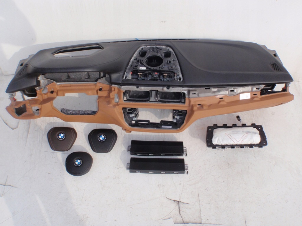 фото №5, Bmw 5 g30 g31 коричневый приборная панель приборная панель консоль подушки безопасности